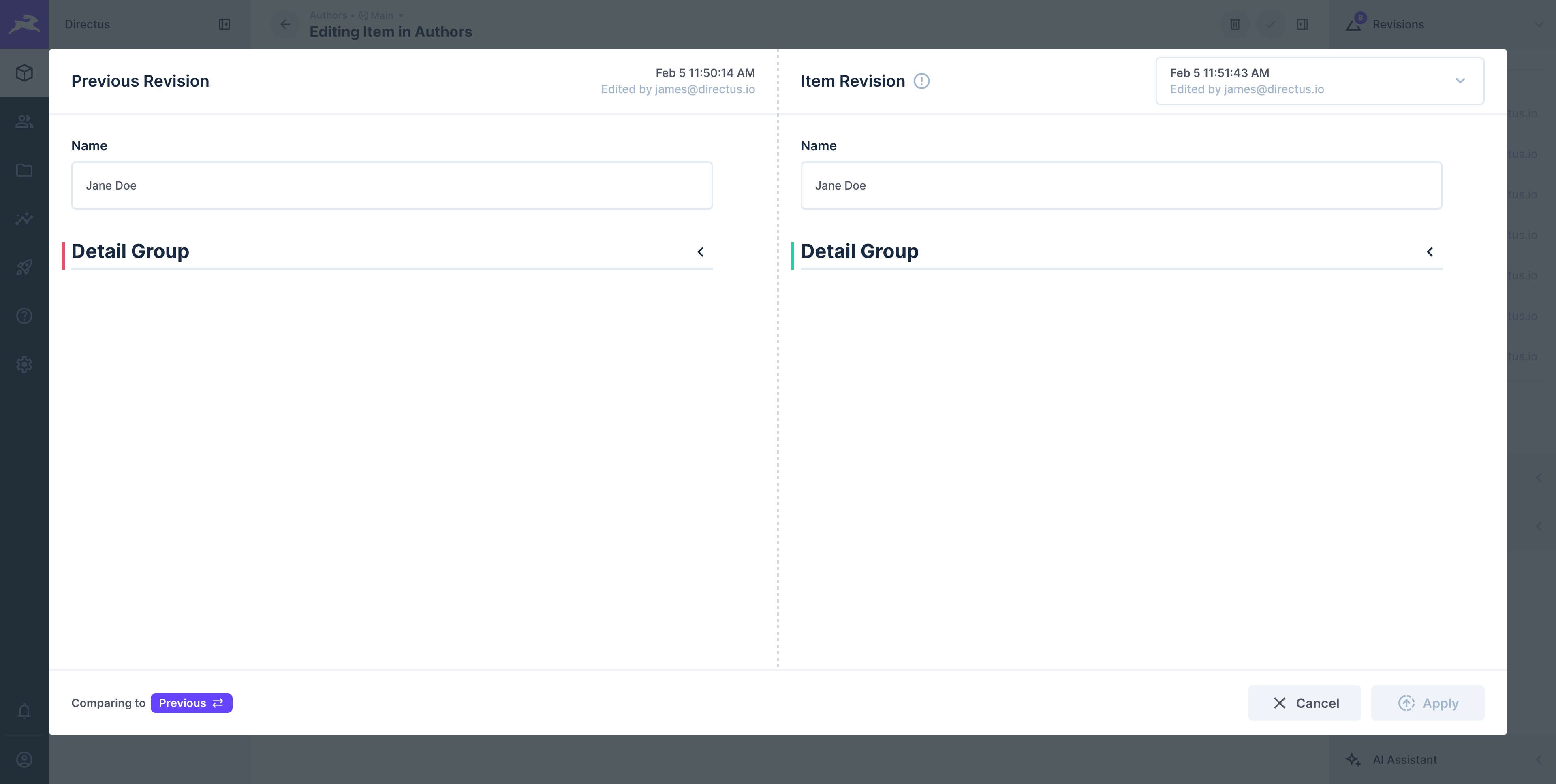 Diff Indicator on Collapsed Group